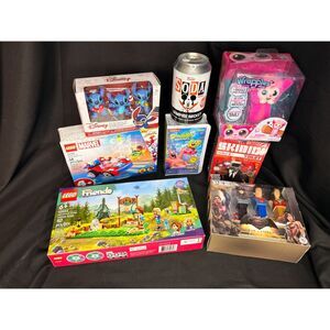 New Sealed Toy Lot LEGO Disney Funko PEZ Wrapples